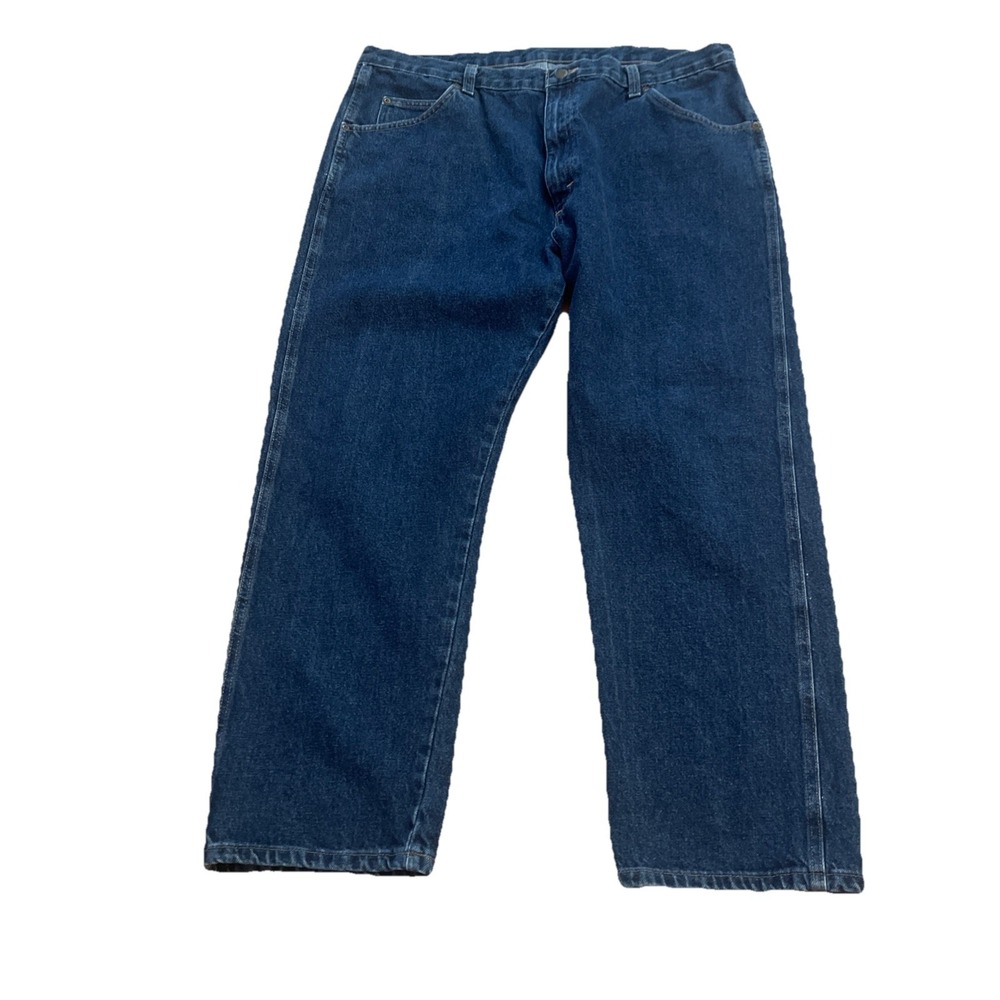 Wrangler Men's Jeans 40x29 Blue Denim Regular Fit Straight Leg Classic